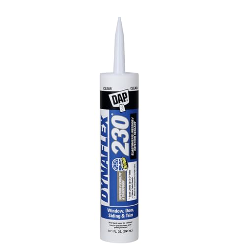 12 Pack of 10.1 Oz Dap 18305 Dynaflex 230 Clear Premium Window, Door, and Trim Sealant