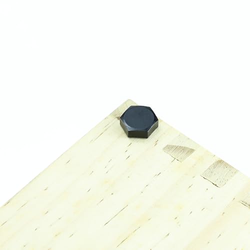 1/2 x 3-1/2" Black Hex Head Lag Screws Bolts (8 pcs), 304 Stainless Steel 18/8, Black Oxide Coated, Partial Thread, Deck Screws, Heavy Duty Hex Head Wood Lag Screws, Fayeploo - size: 1/2 x 3-1/2"