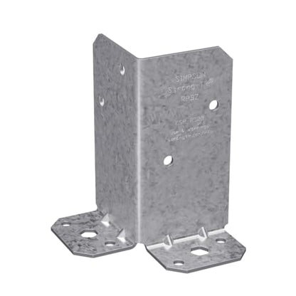 Simpson Strong-Tie RPBZ RPBZ ZMAX Galvanized Retrofit Post Base for Double 2x4 (Pack of 12)