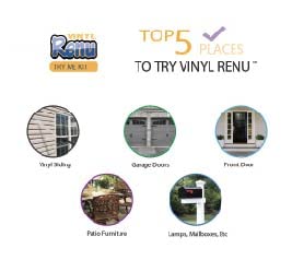 Vinyl Renu Premium Siding Restorer, Revive all siding, Sample Kit - size: 8 Fl Oz Sample Kit