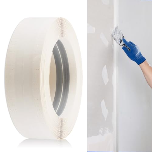 Pangda 200 Feet by 2 Inch Reinforced Corner Drywall Tape Inside Metal Outside Corner Drywall Tape with Metal No Adhesive Side for Wall Crack Repair Tool - size: 200 Feet by 2 Inch