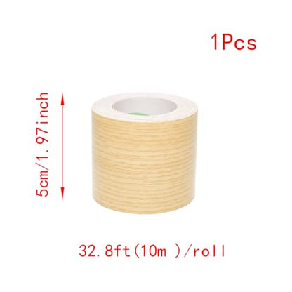 Lilaly 2 inches x 32 feet Wood Grain Repair Tape,Wood Grain Tape,Widely Used for Tables, Doors, Floor and DIY(Douglas Fir) - color: Douglas Fir