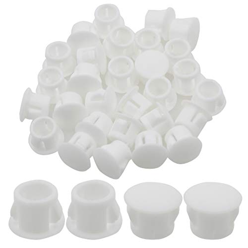 Zorfeter White Hole Plugs, 8mm (5/16 inch), 30 Pcs - color: White, size: 8mm (5/16 inch)