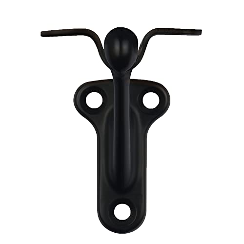 Triumph Hardware,3 Pack,3" Heavy Duty handrail Bracket Matte Black,Stair Railing Bracket DIY Easy Installation Hardware - color: Matte Black