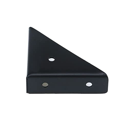 Dnyta 90 Degree Bracket Heavy Duty, 4 Pack Triangle Shelf Brackets, Black - style: 4pcs