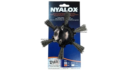 Dico 541-776-4 Nyalox Flap Brush 4-Inch Grey 80 Grit