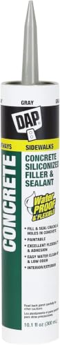 DAP Concrete and Mortar Filler and Sealant, Gray, 10.1 Oz (7079818096) (Pack of 12) - size: 10.1 Oz, Pack of 12