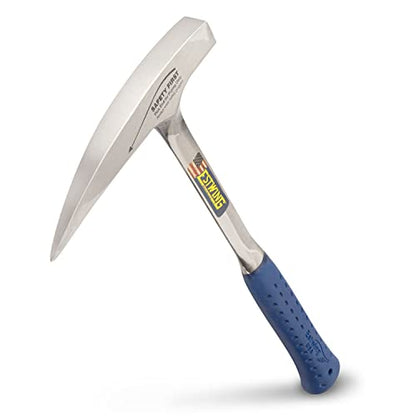 ESTWING Rock Pick, 22oz Pointed Tip, Long Handle, Blue Molded Grip, E3-23LP - size: 22 oz (Ounces) Long Handle