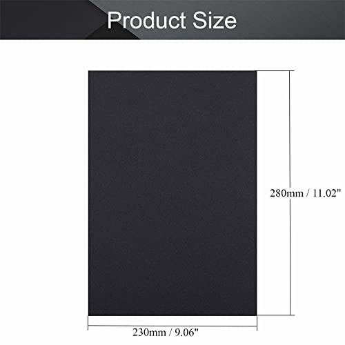 Utoolmart 280 Grits Sanding Sheets Wet Dry Silicon Carbide Sandpaper for Wood Furniture Metal Automotive Polishing 10pcs - color: 10pcs, size: 280 Grit