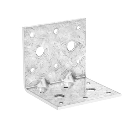 6 Pack Corner Bracket L Brackets for Wood HDG Angle Brackets Versatile Corner Brace Anti-Rust and Reinforcing,2.8MM Thickness,2.75x2.75x3.14in - size: 2.75x2.75x3.14in
