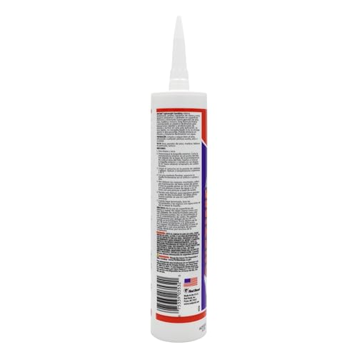 Red Devil 0550 Onetime Lightweight Spackling, 10.1 oz. Cartridge, White, 1 Pack - size: Pack of 1, style: 10.1 oz