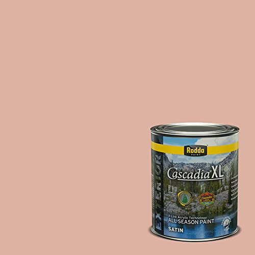 Rodda Paint CASCADIA XL Exterior Satin Paint & Primer in One, Quart, Angel Breath - color: Angel Breath, size: 32 Fl Oz (Pack of 1)