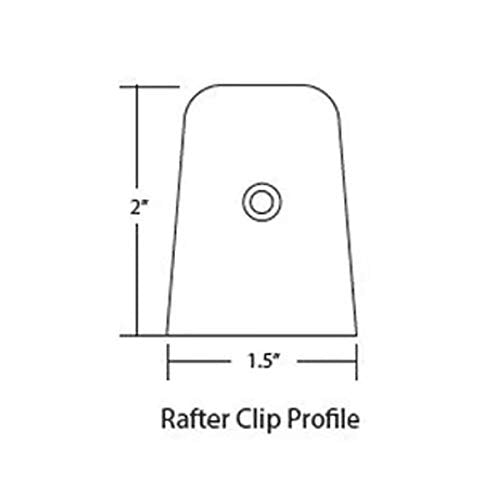 Nuvo Iron RC3 Black Galvanized Steel 2" Traditional Clips-12 Pack Rafter Clips