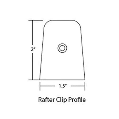 Nuvo Iron RC3 Black Galvanized Steel 2" Traditional Clips-12 Pack Rafter Clips