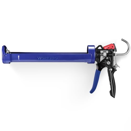 WORKPRO 29 oz Caulking Gun, Caulk Gun with Adjustable 9:1&18:1 Thrust Ratio - size: 29 oz