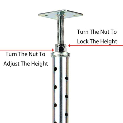 2 Pack Basement Floor Jack 20" - 33" Adjustable Jack Adjustable Support Beam House Jack Post - Suitable for Cellar Ceilings, Underground Passage, basements, Underground bunkers