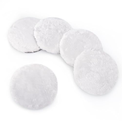 5 PCS 5 Inch Wool Polishing Pad Buffing Pads - size: 5 INCH