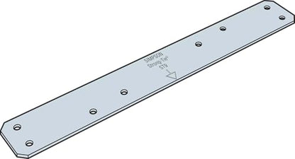 Simpson Strong-Tie ST9 ST 9 in. 16-Gauge Galvanized Strap Tie (Pack of 100)