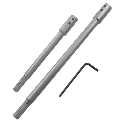 2 Pack 7"+10" Forstner Drill Bit Extension, 3/8" Round Shank - size: 7 Inch+10 Inch