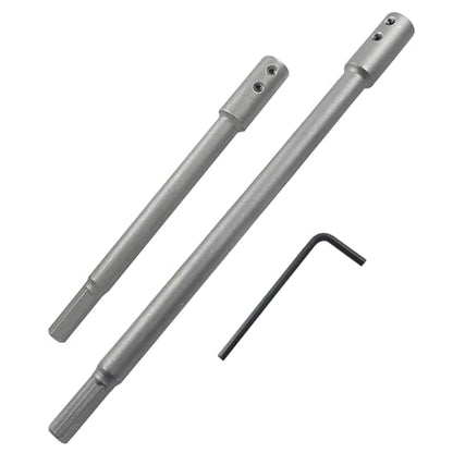 2 Pack 7"+10" Forstner Drill Bit Extension, 3/8" Round Shank - size: 7 Inch+10 Inch