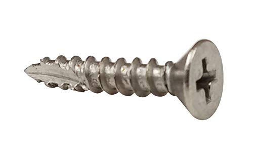 Hinge Screws Fly Cut for Easy Drilling 10 x 1 Inch 24-Pack Satin Nickel - color: SATIN NICKEL