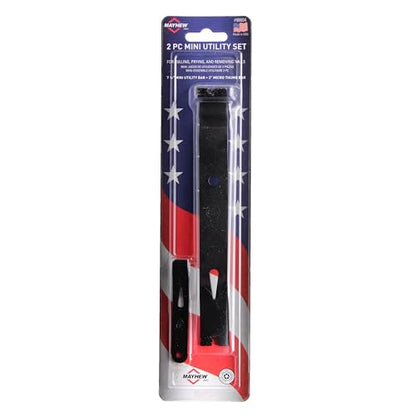 Mayhew Tools 98604 Utility Bar Set, Black Oxide Finish, 2-Piece Mini Set - size: 2-Piece Mini Set