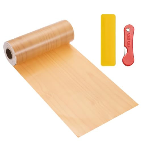 uxcell Wood Grain Repair Tape,4.7" x33ft Grain Repair Patch,Cherry - color: Cherry, size: 4.7 Inch x 33 ft