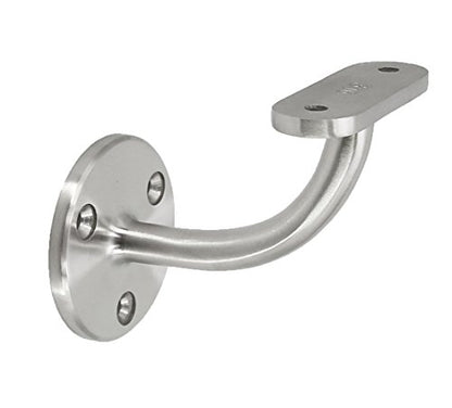 Stainless Steel 316 Grade Wall Mount Staircase Handrail Bracket for Flat Surface Square Rectangle Top Rail Tube, Satin Finish, (WB-E910FS) 2-Pack - color: Satin Finish, size: 2 Pack