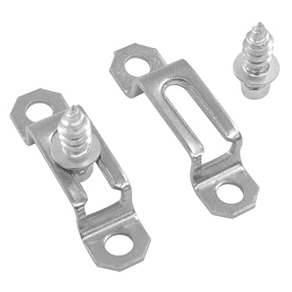 20Pcs Silver Concealed Connector, Half Pass - style: Silver-Half Pass