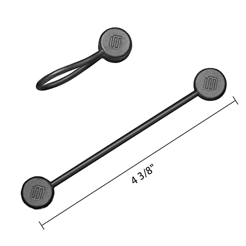 EUREKA ERGONOMIC Magnetic Cable Ties Reusable Black