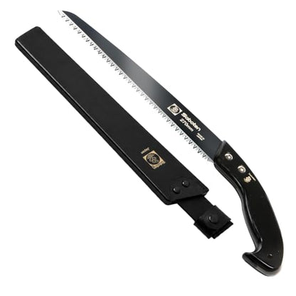 Saboten Japanese Pruning Saw with Wood Sheath, Fluorine-Coated High-Carbon Steel Blade, Precision Pull Cut Hand Saw for Tree Branches – forest Originals, Made in Japan (270mm (10.6 inch)) - size: 270mm (10.6 inch)
