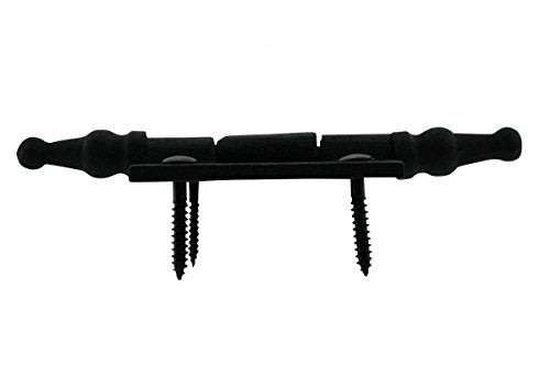 Renovators Supply Manufacturing Cabinet Door Hinge 2 in. Black Wrought Iron Butt Hinge Victorian Steeple Tip Flush Mount Hinges with Hardware, Pack of 6 - size: 2 inches - Pack of 6