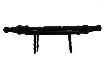 Renovators Supply Manufacturing Cabinet Door Hinge 2 in. Black Wrought Iron Butt Hinge Victorian Steeple Tip Flush Mount Hinges with Hardware, Pack of 6 - size: 2 inches - Pack of 6
