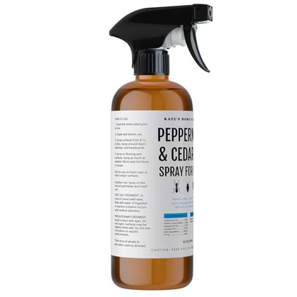 Kate's Home & Garden Peppermint Oil Spray for Bugs, Ants, Spiders (16oz) - size: 16 Fl Oz (Pack of 1)