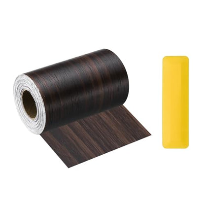 HARFINGTON Wood Grain Repair Tape 4" x33ft Self-Adhesive Repair Patch - color: Black Walnut, size: 4" x 33ft