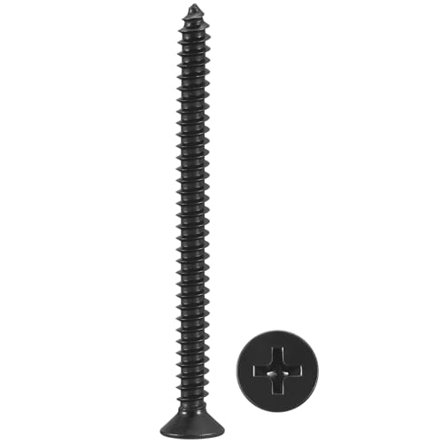METALLIXITY 25Pcs #10x2-1/2 Countersunk Phillips Wood Screws SS304