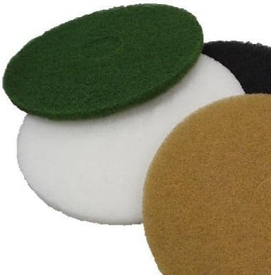 Tan Floor Maintenance Pads, Light Buffing, Cleaning & Scrubbing, 15" 5 Pack - color: Tan, size: 15"