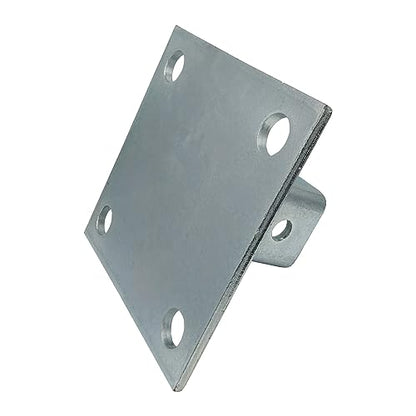 4 Hole Post Base Channel, 6" Square for All 1-5/8" Strut Channel, Side Orientation - Heavy Duty, Electro-Galvanized