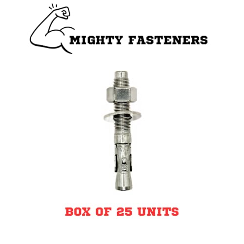 Mighty Fasteners 304 Stainless Steel Wedge Anchors 1/2" X 3-1/4" - 25 Pack - size: 1/2" X 3-1/4"