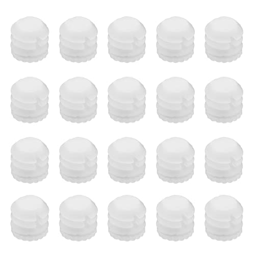 Create idea 100Pcs M4x8mm Hinge Expansion Dowels Plastic Expansion Dowels 3mm White Hinge Dowel Inserts Accessories for Cabinet Cupboard 8.8x8mm