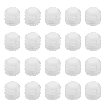 Create idea 100Pcs M4x8mm Hinge Expansion Dowels Plastic Expansion Dowels 3mm White Hinge Dowel Inserts Accessories for Cabinet Cupboard 8.8x8mm