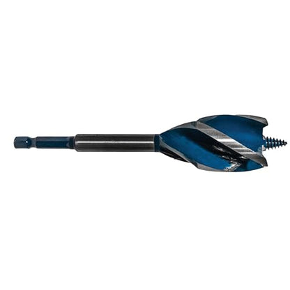 Century Drill & Tool 38672 Speed Cut Auger Bit, 1-1/8", Overall Length: 6" - size: 1-1/8 Inch x 6 Inch
