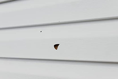 Mendyl Vinyl and Stucco Siding Repair Kit - Cover Any Cracks Holes or Blemishes - White Durable Self-Adhesive Paintable Vinyl Siding Patch Cut to Fit and Cover Any Cracks - 2 Patches (2)