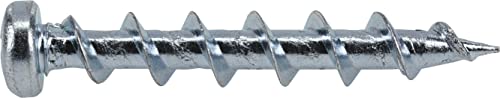 Hillman Borefast Drywall Screw Anchors, 1-1/2in, 75 Pieces, Silver