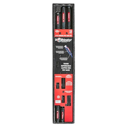 Mayhew Tools 61366 Dominator Pry Bar, Red, 5-Piece Curved - color: Red, size: 5-Piece Curved