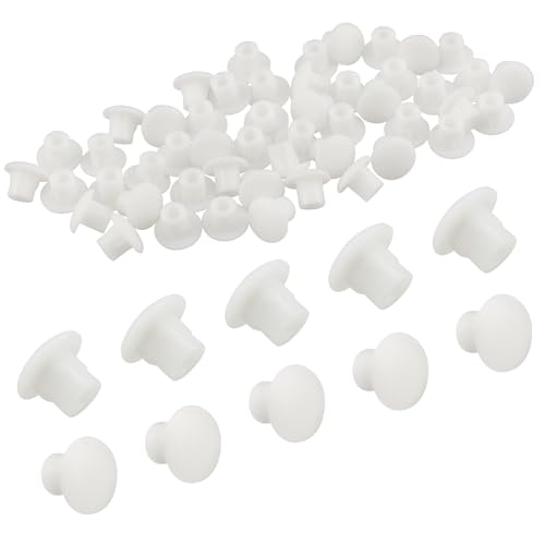 50Pcs 3/16" Plastic Hole Plugs, Snap in Shelf Hole Plugs