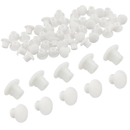 50Pcs 3/16" Plastic Hole Plugs, Snap in Shelf Hole Plugs