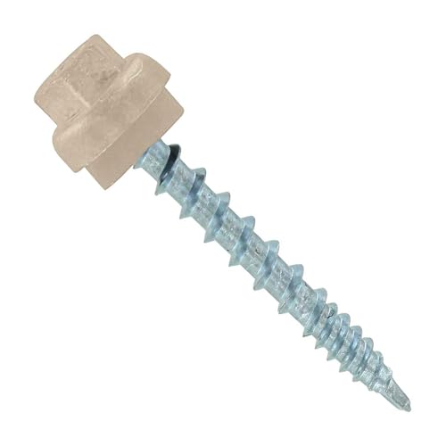 ST Fastening ZXL Woodbinder Metal Roofing Screws #10 x 1-1/2" - color: Light Stone, size: #10 x 1-1/2"
