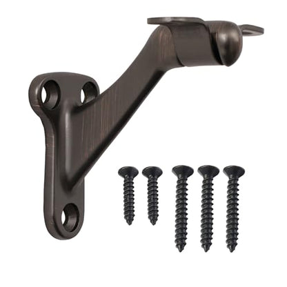 Hardware,3 Pack,3" Heavy Duty handrail Bracket Oil Rubbed Bronze,Stair Railing Bracket DIY Easy Installation Hardware - color: Oil Rubbed Bronze