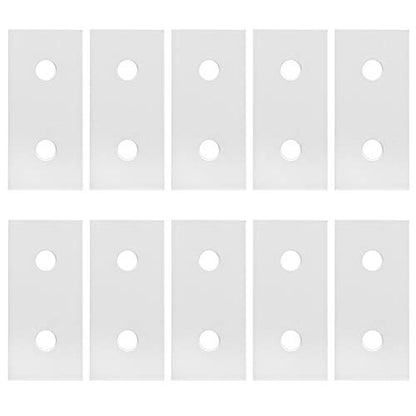 10pcs Aluminum Joining Plate 2 Hole 3030 Flat Bracket - size: 3030